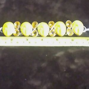 New Genuine Dark.YellowMustard  Turquoise Bracelet
